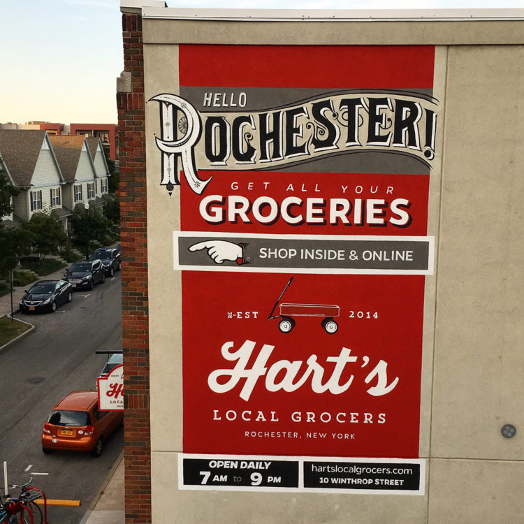 Hart's Local Grocers - Wall Mural - Leah Rizzo and Bill Klingensmith