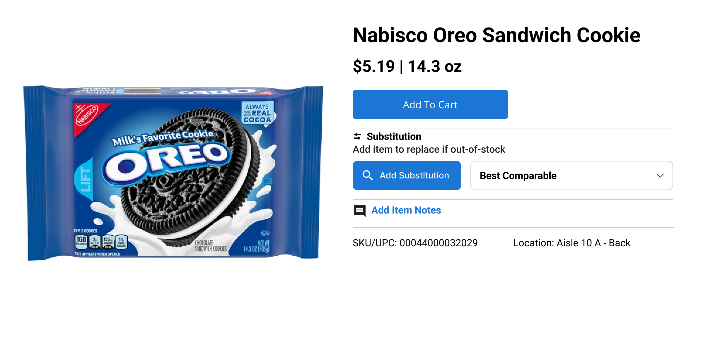 UX Project: Product Substitutions